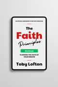 The Faith Principles Workbook eBook on tablet mockup