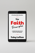 The Faith Principles eBook on tablet mockup