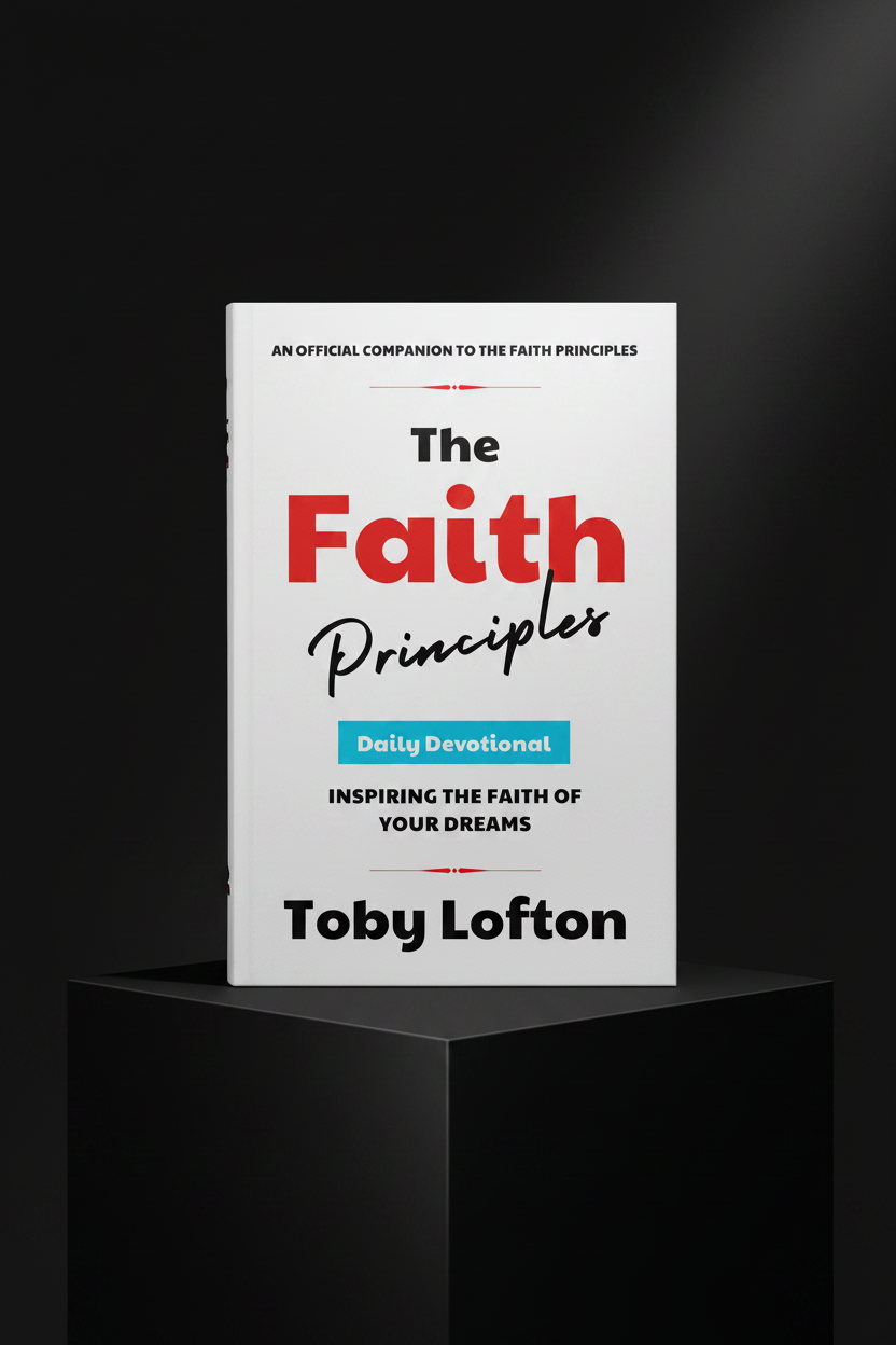 The Faith Principles Daily Devotional - Book on Box Mockup
